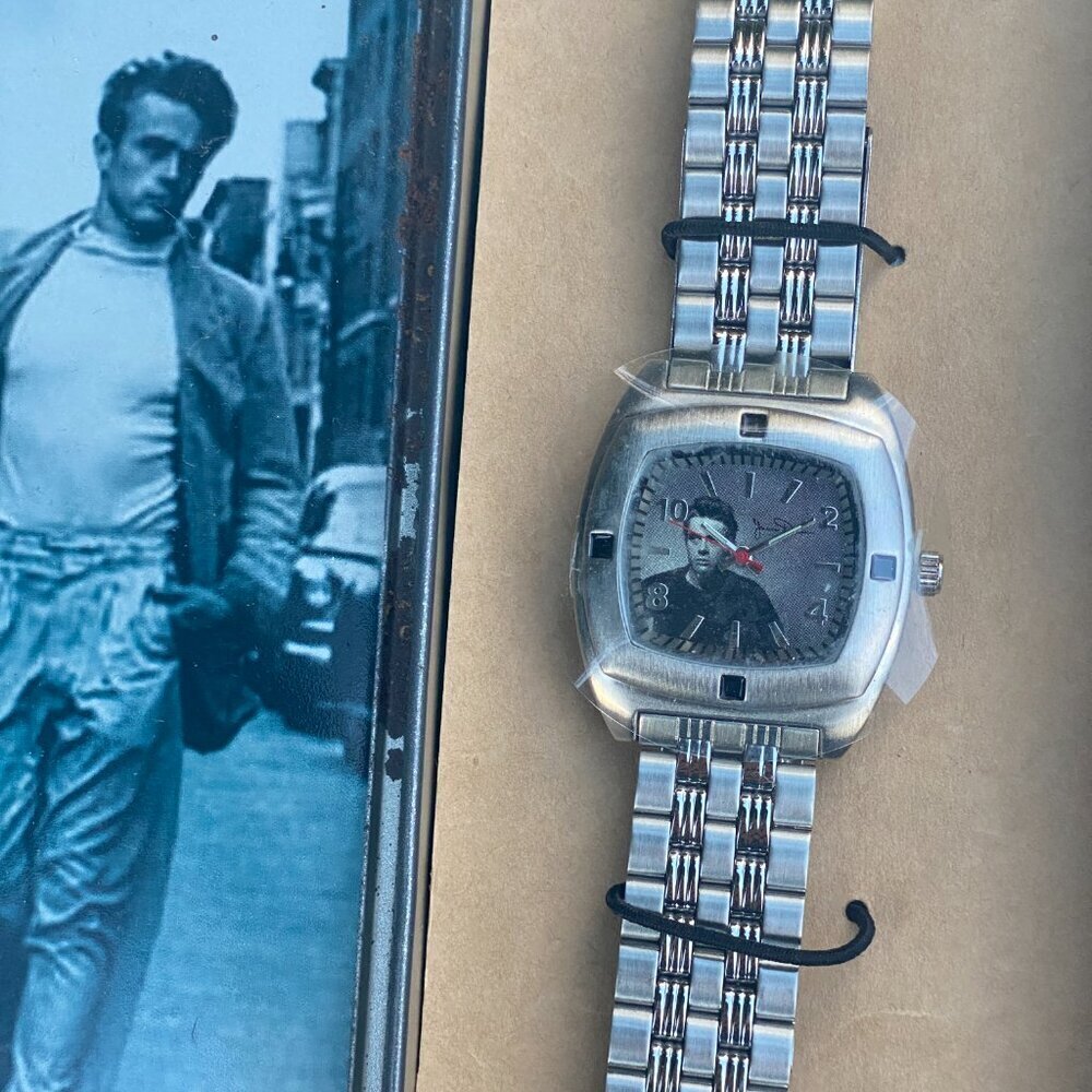 NEW Vintage 2004 Limited Edition 50th Anniversary James Dean Watch Silver Band